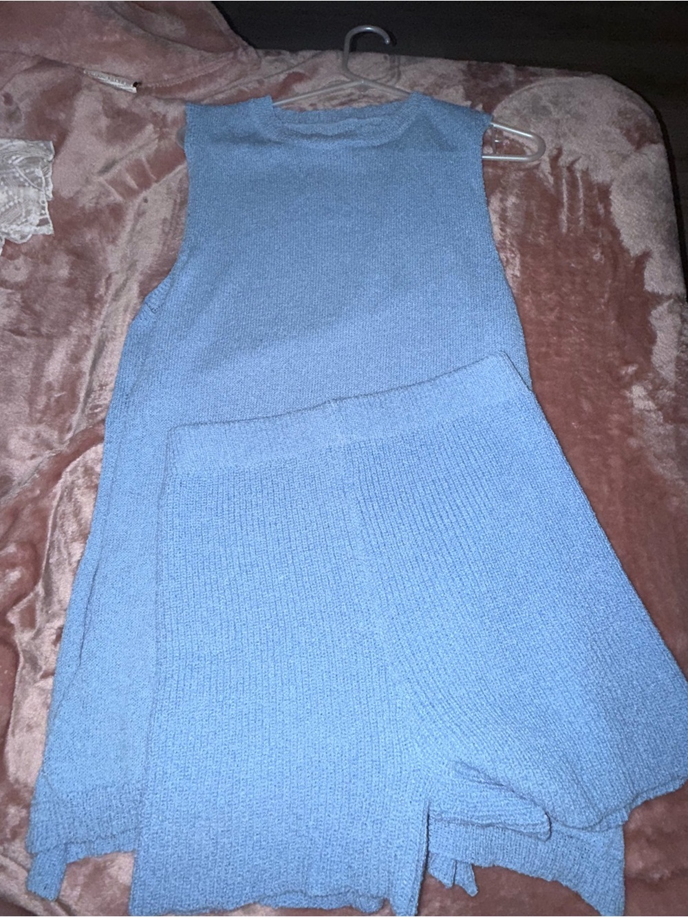 Light Blue Sleeveless Set